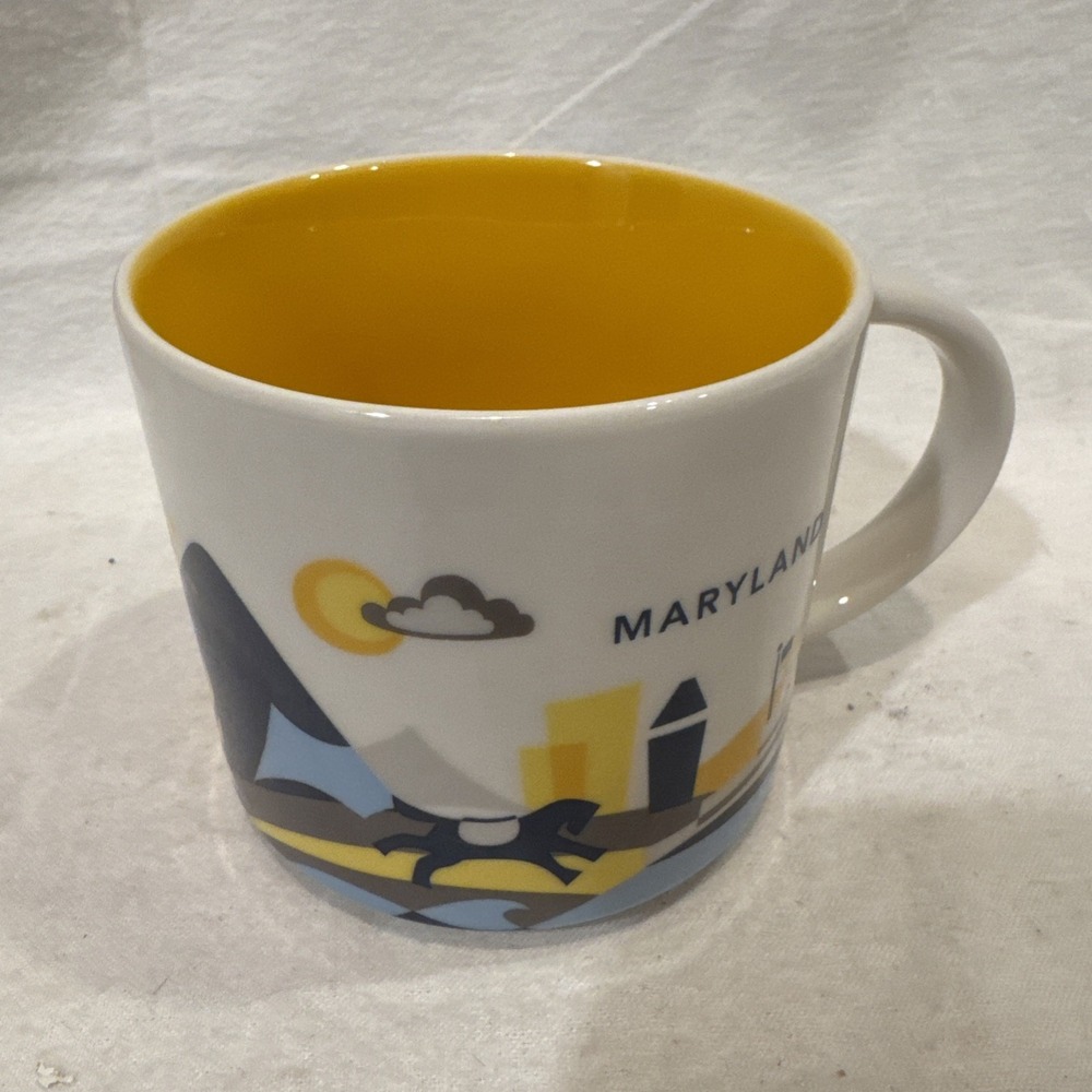 Starbucks Maryland 2016  YOU ARE HERE Travel Coffee Tea Mug 14 OZ